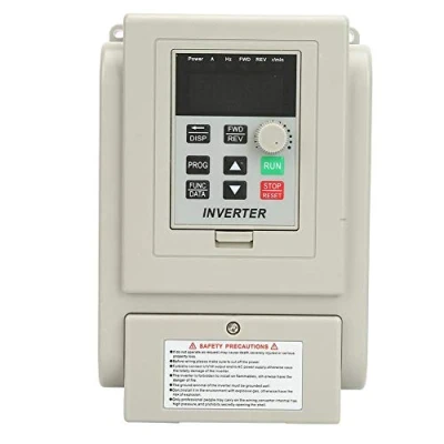 Immagine di Regolatore di Velocita Motore 220V, Inverter VFD da 0,75 Kw, Monofase a Frequenza Variabile 220 V CA, con Velocità per