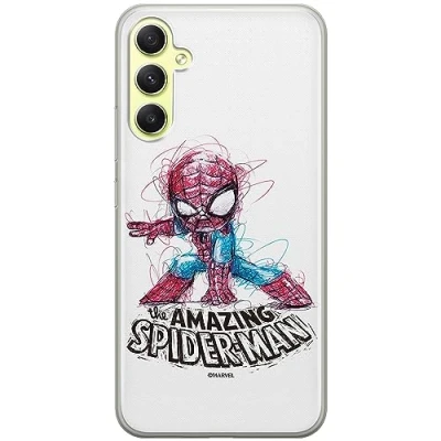 Immagine di ERT GROUP custodia per cellulare Samsung A34 5G originale e con licenza ufficiale Marvel, modello Spider Man 021 adattato in modo ottimale alla forma dello smartphone, TPU