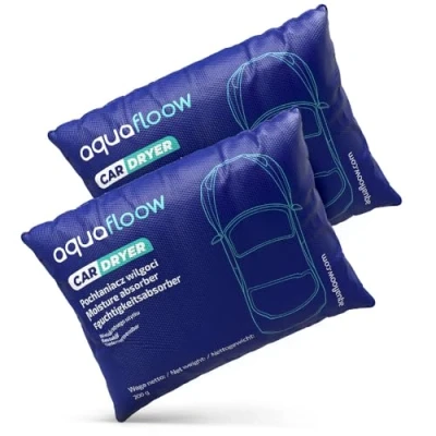 Immagine di Aquafloow 2x Deumidificatore per Auto 200g, Riutilizzabile Granulato Assorbe l&#039;umidità su Parabrezza e Interni Cuscino Guardaroba, Auto, Camera da Letto