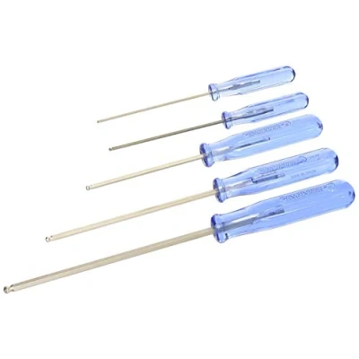 Immagine di ENGINEER dk 03 Set di 5 cacciaviti esagonali metrici, punta sferica, 1,5 mm, 2,0 2,5 3,0 mm e 4,0 (punte esagonali)