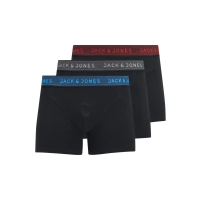 Immagine di Jack &amp; Jones Junior Jacwaistband Trunks 3PACK Culotte per bambini, Taglia: 176, Asphalt/hawaiian ocean/fiery red