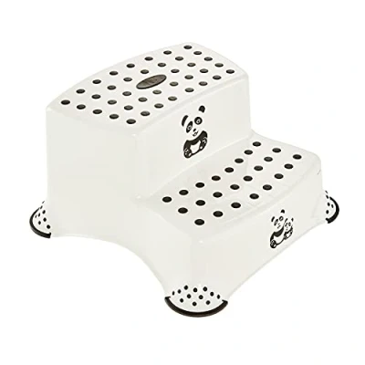 Immagine di keeeper Scaletta a due gradini &quot;Panda&quot;, Da 3 14 Anni circa, Funzione Antiscivolo, Igor, Bianco