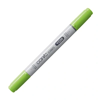 Immagine di Copic Ciao Pennarello Grafico con Doppia Punta, 11 g , Verde (Giallastro Verde), 12 x 150 mm