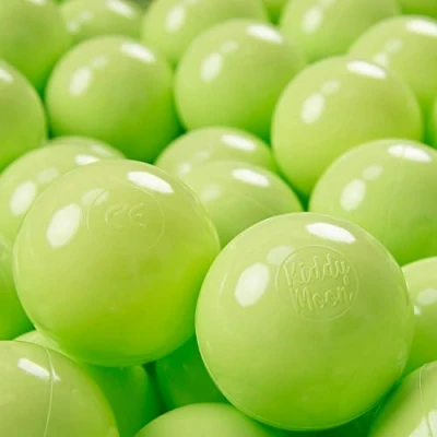Immagine di KiddyMoon 100 Palline/7Cm Palline Morbide Colorate per Piscina Bambini Fatto in EU, Verde Chiaro