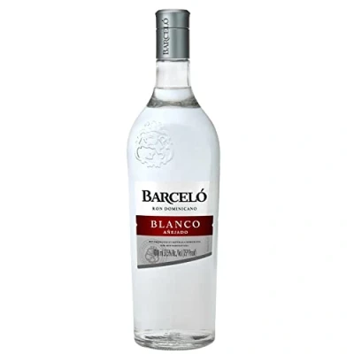 Immagine di Ron Barceló Blanco Añejado Bottiglia da 1000 ml di Rum Bianco, Invecchiato Fino a 2 Anni in Barrique Rovere, Dominicano 100% Succo Canna Zucchero, Per Cocktail Originali