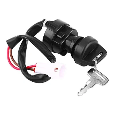 Immagine di Keenso 2 Pin Interruttore di accensione con Chiave, Blocchetto Avviamento per YFM 350 Bruin 660R 700R Raptor 350X Warrior
