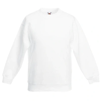 Immagine di Fruit of the Loom Felpa Maniche Set in Bambino (14 15 Anni) (Bianco)
