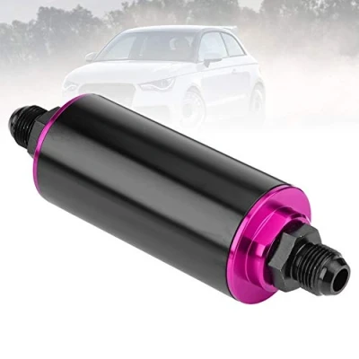 Immagine di KSTE Filtro Benzina Alluminio, High Flow Universale 100 Micron AN6 Alluminio del combustibile in Linea for Camion dell&#039;automobile Viola