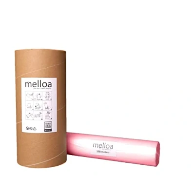 Immagine di MELLOA Universal Nappy Bin Liner compatibile con i sistemi di rimozione dei pannolini Tommee Tippee: Sangenic, Tec, Twist and Click, Simplee modelli (rosa, 100 m + tubo carta)