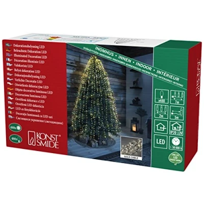 Immagine di Konstsmide 6392 180 Orpelli a LED Diamanti Bianco caldo (monocolore)