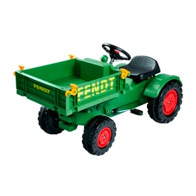 Immagine di BIG Fendt Trattore per bambini, con catena di precisione, sedile regolabile in 3 posizioni, fino a 50 kg, licenza Fendt, bambini dai anni su, verde, giallo, nero, rosso