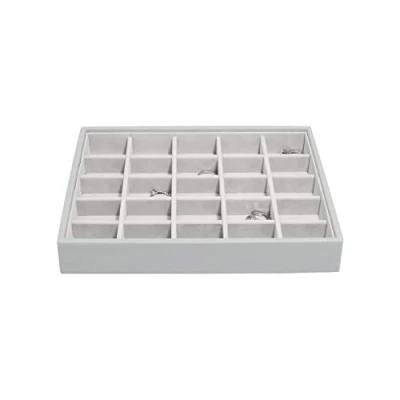 Immagine di Stackers Portagioie a Cofanetto Dimensioni Medie Compartimento per bigiotteria Grigio