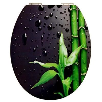 Immagine di Cornat Art of Acrylic KSDSC304 Tavoletta copri WC con superficie ultra brillante in acrilico ed essenza legno, colore: Nero