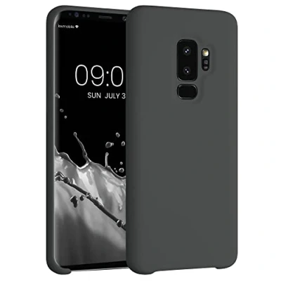 Immagine di kwmobile Cover per Samsung Galaxy S9 Plus Custodia Back Case Smartphone in Silicone TPU Protezione Gommata nero matt