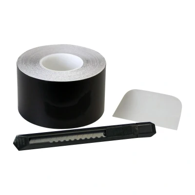 Immagine di Foliatec Set &#039;Chrome out&#039; Nero Opaco Striscia di Pellicola 5cm x 15m