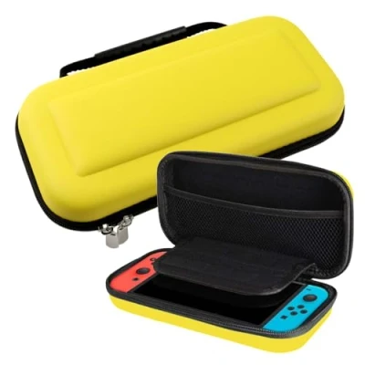 Immagine di MisFun Custodia per Nintendo Switch e OLED, Archiviazione Switch, da Trasporto con 10 Slot Schede di Gioco, Rigida Case Protettive Console