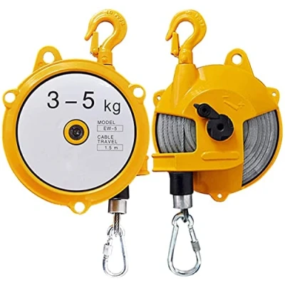 Immagine di Bilanciatore a Molla Retrattile 1 3kg/3 5kg, 5 9kg Spring Balancer Autobloccante Supporto Balancer, Per Utensili Pneumatici, Fabbrica Catena Montaggio, Guscio in Acciaio(Size:3 5kg)