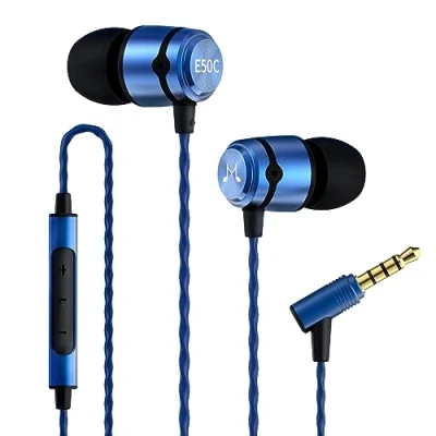 Immagine di SoundMAGIC E50C Auricolari con Cavo e Microfono Cuffie In Ear monitor HiFi Stereo Filo Ottimo Isolamento Acustico Vestibilità Comoda Blu…