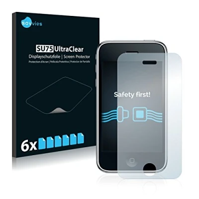 Immagine di savvies (6 Pezzi Pellicola Protettiva per Apple iPhone 3GS Protezione Schermo Trasparente