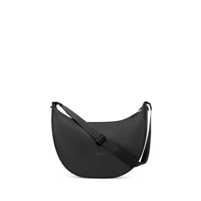 Immagine di LARKSON Borsa a Tracolla Donna Nero Solveig Large Grande in Stile Mezzaluna Borse Spalla Elegante e Casual Regolabile Marsupio alla Moda Impermeabile