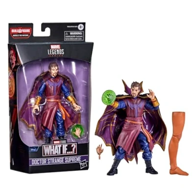 Immagine di Hasbro Marvel Avengers F0333, Legends Series Doctor Strange Stregone Supremo, Action Figure in Scala da 15 cm, Include 1 Accessorio e Un Elemento Build a Figure, Multicolore