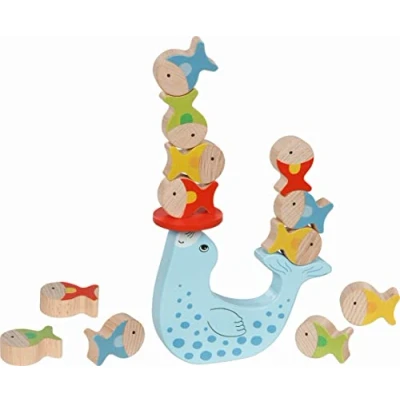 Immagine di goki Gioco di bilanciamento della foca: 13,6 x 11,5 2 cm, Legno, 13 Pezzi, per Pezzo