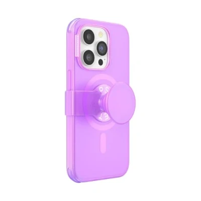 Immagine di PopSockets: PopCase PlantCore per MagSafe Custodia a Base vegetale iPhone 14 PRO con Supporto PopGrip Slide Riposizionabile e Impugnatura Top Intercambiabile Pink Opalescent