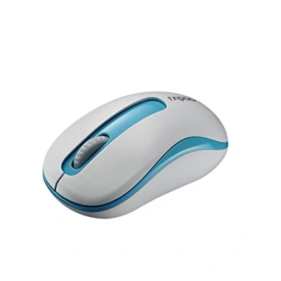 Immagine di Rapoo M10 Plus, Mouse Ottico Wireless 2.4 GHz, ambidestro, 2D, 1000 dpi,ricevitore Nano USBcompatibile con Windows e Mac OS batteria 12 mesi. 17301 blu
