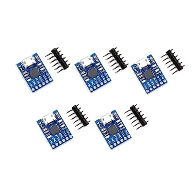 Immagine di TECNOULAB 5 pezzi CJMCU CP2102 Modulo convertitore seriale da micro USB a UART TTL 6 pin