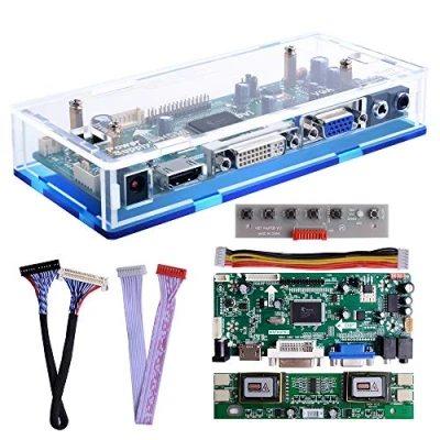 Immagine di owootecc NT68676 HDMI VGA DVI Arcade Audio Input LCD Controller Driver Board Kit con Custodia per HSD190MEN4 M170EN06 M170EG01 17&quot; 19&quot; 1280x1024 4CCFL 30Pin Panel, Arcade1Up Monitor
