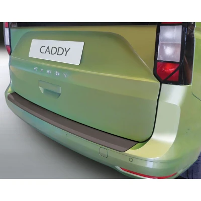 Immagine di RGM Protezione paraurti Posteriore ABS Compatibile con Volkswagen Caddy V Box/MPV 2020 (Hatch &amp; Rear Tail Doors) (for Painted Bumpers) Nero