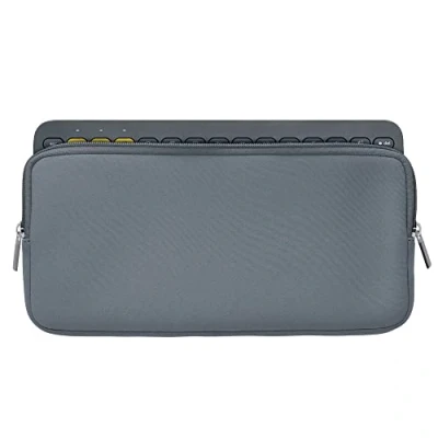 Immagine di kwmobile Custodia Tastiera Wireless Compatibile con Logitech K380 Porta PC Portatile Copri Computer Grigio