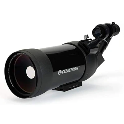 Immagine di Celestron 52268 Mak 90 mm Cannocchiale angolato Maksutov Ottimo per la visione a lungo raggio Ingrandimento 39x con oculare da 32 Ottica multistrato Rivestimento in gomma