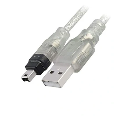 Immagine di Aukson P95 USB maschio a Firewire IEEE 1394 4 pin cavo adattatore iLink 1,5 m