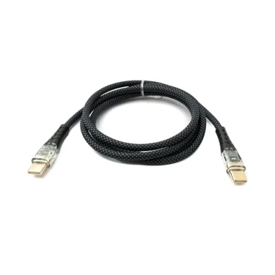 Immagine di System S Cavo USB 3.1 tipo C 100 cm maschio a 5 Gbps intrecciato adattatore nero