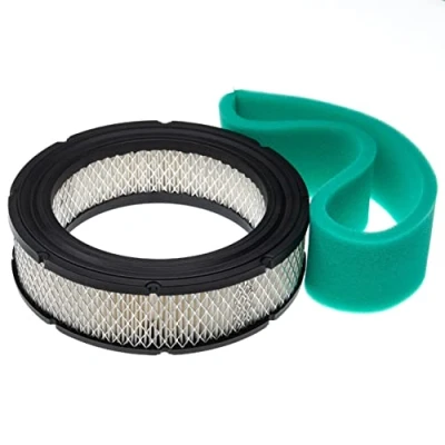 Immagine di vhbw 2x filtro sostituisce Briggs &amp; Stratton 806232, 692520, 692519, 652519 per trattorino tagliaerba 1x di carta, in spugna