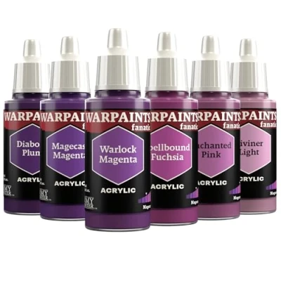 Immagine di The Army Painter, Warpaints Fanatic Flexible Triad: Magentas, 6x18 ml Colori Acrilici modellismo per Miniature Dnd e Warhammer 40k