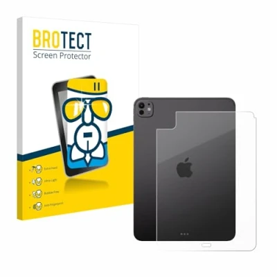 Immagine di brotect Pellicola Protettiva Vetro per Apple iPad Pro 11&quot; WiFi 2024 (Posteriore) Protezione Schermo [Durezza Estrema 9H, Chiaro]