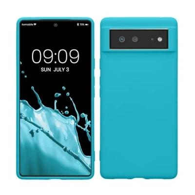 Immagine di kwmobile Custodia Compatibile con Google Pixel 6 Cover Back Case per Smartphone in Silicone TPU Protezione Gommata ghiaccio freddo