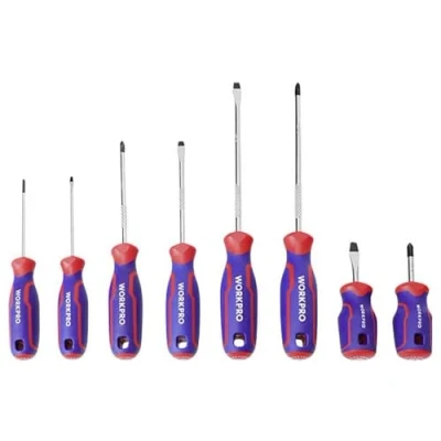 Immagine di WORKPRO Set di cacciaviti/Phillips a taglio/grande/piccolo, 8 pezzi, 36 x 18,5