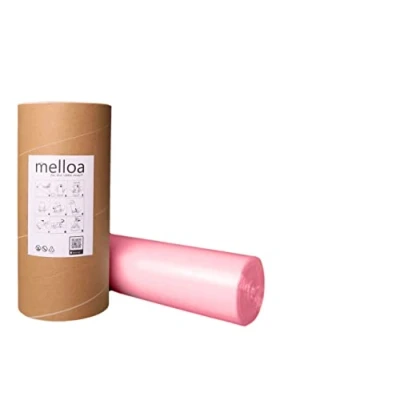 Immagine di MELLOA Universal Nappy Bin Liner compatibile con i sistemi di rimozione dei pannolini Tommee Tippee: Sangenic, Tec, Twist and Click, Simplee modelli (rosa, 200 m + tubo carta)