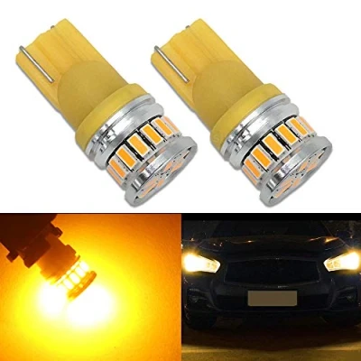 Immagine di HSUN T10 194 LED Lampadine Estremamente Luminoso 12V 24V 168 2825 175 12961 W5W Canbus Error Free Per Luce Indicatore Laterale Interna,Ambra