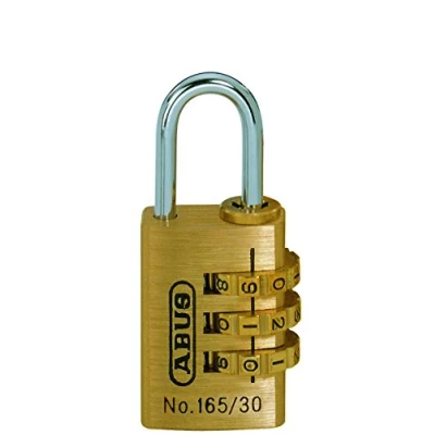 Immagine di ABUS Security Level 3 Lucchetto a combinazione 165/30, in ottone, con codice numerico regolabile individualmente