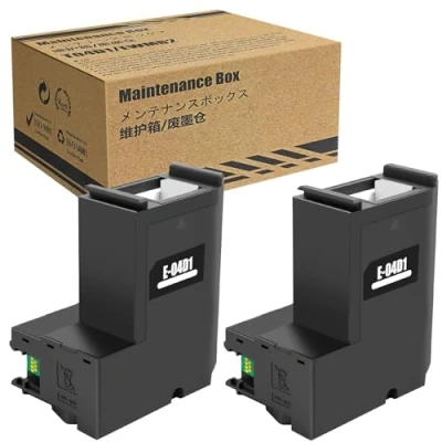 Immagine di LAIPENG T04D1 04D1 Scatola di Manutenzione C13T04D100 Compatibile per Epson ET M2750 4750 M2140 M3140 M3170 M3180 M1140 M1170 M1180 XP 5100 5105 5150 WF 2860 (2 Pacchi)
