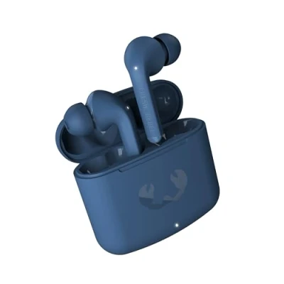 Immagine di Fresh &#039;n Rebel Twins Fuse, True Wireless Auricolare Bluetooth con punta, assistente vocale, controllo touch e microfono incorporato, tempo di riproduzione 30 ore (Steel Blue)