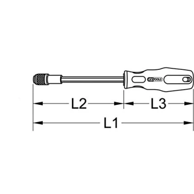 Immagine di KS TOOLS 911.1145 Giravite per inserti