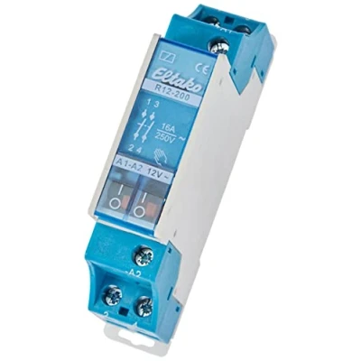 Immagine di Eltako R12 200 12V Relè di commutazione Tensione nom.: 12 V Corrente commut. max.: 8 A 2 NA 1 pz.