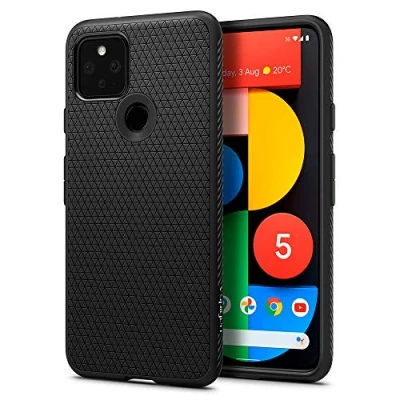 Immagine di Spigen Cover Liquid Air Compatibile con Google Pixel 5 Nero