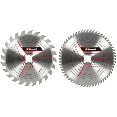 Immagine di kwb by Einhell Set di 2 lame per sega circolare, 250 x 30 mm, pezzi, HM, Ø max. 7600 min 1, 60 denti, adatto circolare da tavolo e troncatrice