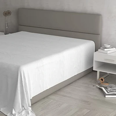 Immagine di Lenzuolo sopra “Max Color 100% Cotone, Bianco, Matrimoniale Maxi